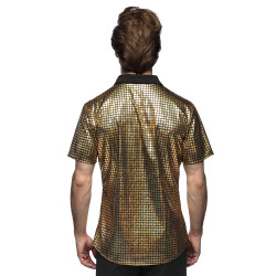 Zlatá košile Disco velikost XL